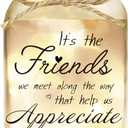 Birthday Gifts for Women Friendship, Mason Jar Night Lights for Friend, Thankgiving Gifts for Women, Suitable for Home Office Table Stands