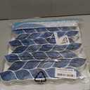 Tilingview 10 Pcs Leaf Design Peel and Stick for Kitchen Backsplash, Premium Self-Adhesive Tiles Wall Stickers (Dark Blue) (12"x12"x0.04")