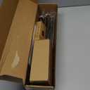 KAMANINA Curtain Rods 32 to 58 Inches (2.6-4.8ft), Antique Bronze Single Curtain Rod for Windows, 7/8 Inch Decorative Drapery Rod with Round Finials