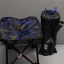 Folding Camping Stool Portable Chair Mini Foldable Stool for Adults Fishing Hiking Gardening and Beach with Carry Bag(Camouflage)