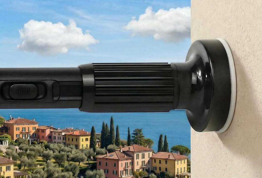 Tension Curtain Rods 51-122 Inch(5-10 Ft),Long Tension Rods No Drilling,Heavy Duty tension rod for Bathroom Windows Room Divider Outdoor Patio,Easy Install,Never Rust,Diameter 1.26 In-Black