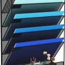 Wall File Organizer Holder Mesh Hanging Paper Document Holder,Vertical 6 Pocket Tier for Office Home, Black