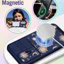 Buleens for Samsung Galaxy S23 FE Case 6.4 Inch - with Ring Stand & Camera Cover Cute Designed Women Girls Sun Moon Stars for Samsung S23 FE Case Compatible with Magsafe