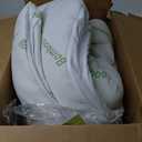 Ultra Soft Queen Size Mattress Topper - Viscose Made from Bamboo Pillow Top Mattress Pad for Back Pain Relief - Naturally Cooling for Hot Sleepers, Green