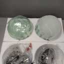 Light Green Glass Pendant Lights Kitchen Island Lighting Globe Pendant Light Fixtures Modern Pendant Lighting for Bedroom Living Dining Room Light Fixture (7.87 in, 2 Pack)