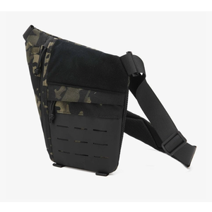 Tactical Shoulder Chest Bag Personal Pocket Pack for Men Crossbody Sling Daypack Anti-Thief Conceal Carry gun Bag, Black Camouflage