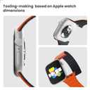Silicone Magnetic Apple Watch Band, Compatible with iWatch Ultra 1/2/3, Series 1-11, SE 1-3, 38mm-49mm, Waterproof Sweatproof Watch Strap for Men Women