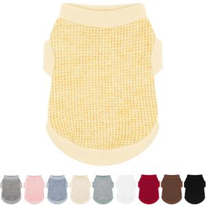 Cozy and Functional Dog Shirts for Small Puppies: Stretchable Ginger Attire with Easy-On Design, Ideal for Chihuahuas and Yorkies - Enhance Comfort and Playfulness on Chill Days Small (2~6lb) | Chest(~13.5")