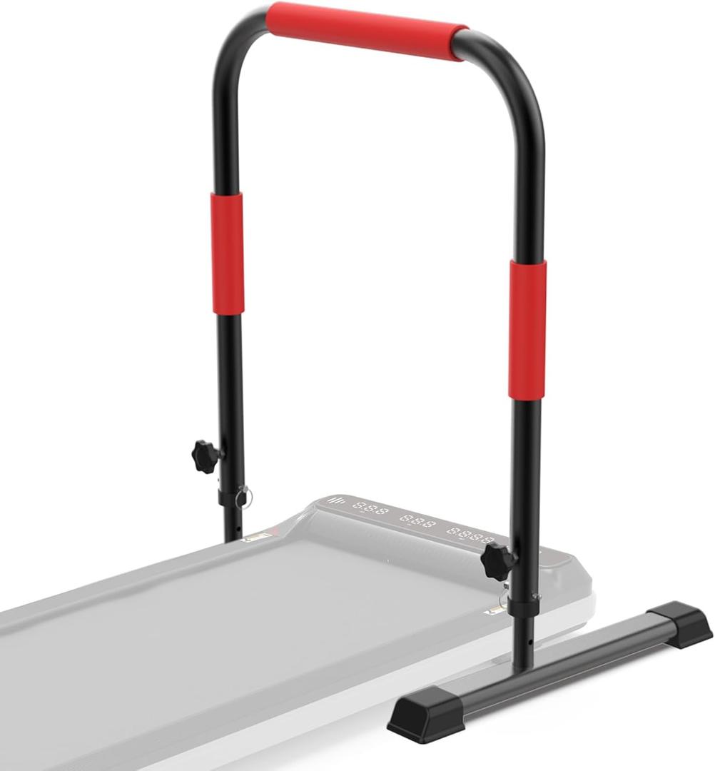 Adjustable Walking Pad Handle only, 19.7 inch Wide, 38 inch Max Height, Red