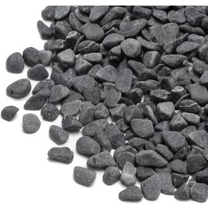 Mr. Fireglass Natural Decorative Gray Bean Pebbles 1/5" Crushed Gravel Stone for Decorating Garden, Succulent Plants and Walkway (10-lb Bag)