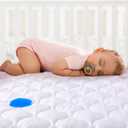 Yoofoss Waterproof Pack and Play Mattress Protector, Quilted Pack and Play Mattress Pad Cover Ultra Soft and Breathable, Playpen/Playard Mattress Sheet for Standard Pack n Play Size 39''x27''-White