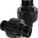 SP1480BLK Pool Pump Filter Connector Compatible with Hayward DE and Cartridge Filter, 1-1/2-Inch MIP Black Self-Aligning Double Male End Union Replace for Hayward Model #Cc1000 & Cc1500 Parts, 2 Pack
