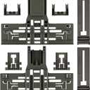 UPGRADED WPW10546503 Dishwasher Top Rack Adjuster For Kitchenaid Dishwasher Parts Upper Rack W10546503 KDTM354DSS5 KDTM354DSS4 Whirlpool Kenmore Jenn Air Kitchen Aid Dishwasher Replacement Parts