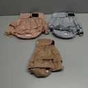 CuteBone Washable Dog Diapers Female No Tail Hole 3 Pack Reusable Doggie Period Training Pants for Docked-Tail Frenchie French Bulldog Boston Terrier Without Tail WWD07S