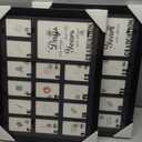 School Years Picture Frame Pre-K to 12, School Picture Frame Black Frame with Black Mat, Displays One 5x7 Photo and Fourteen 2.5x3.5 Pictures,Graduation Gift Souvenirs, 2 Pack