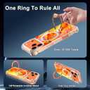 for iPhone 17 Pro Case,[Compatible with MagSafe][Invisible Magnetic Ring Stand],Slim Iridescent Wavy Women Girls Case for Apple iPhone 17 Pro 6.3"(2025),Light Orange