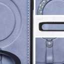 for iPhone 16 Pro Max Leather Case with Glitter Sparkly Shiny Stand | Fits for MagSafe (Sky Blue, iPhone 16 Pro Max)