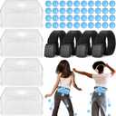 4PCS Blue Swing Shaking Balls Game Set for Baby Shower Interactive Table Tennis Twerk Game for Boy or Girl