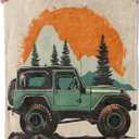 Off-Road Car Throw Blanket for Girls Boys Kids Adults, 50x60 in, Cozy Flannel Blanket for Bedroom, Camping, Couch, Room Decor, Fuzzy Warm Soft Gifts