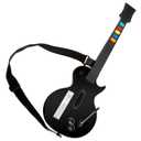 NBCP Wireless Guitar Controller for Nintendo Wii  Compatible with Guitar Hero and Rock Band 2 Games  Includes Adjustable Strap  Black (Black-5key-Design1)