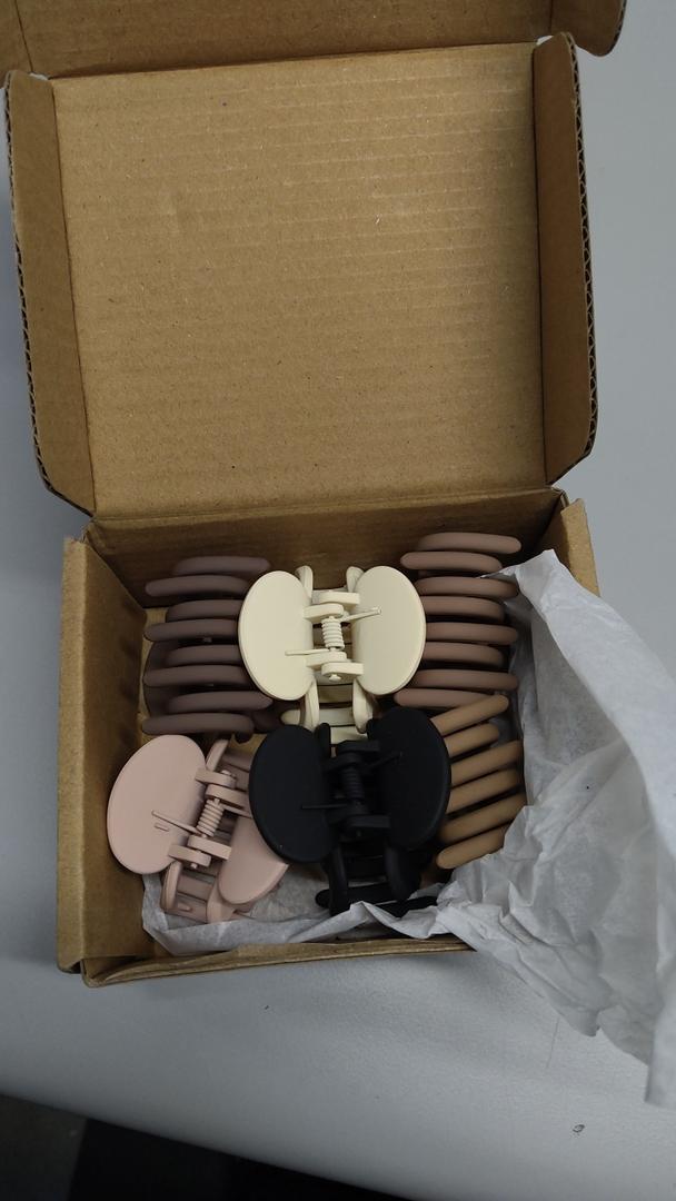 6 Pcs Hair Clips for Women Claw Clips for Thin Thick Curly Hair, Strong Hold & Non-Slip Clips, Stylish Matte Plastic Hair Accessories Ideal Gifts for Women 