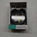 La Crosse 617-3314BG Black Twin Bell Quartz Alarm Clock