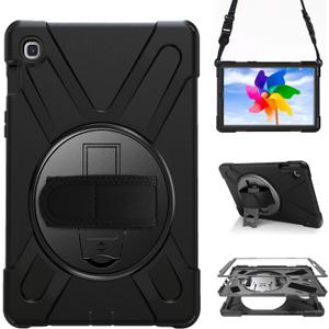 Case for Samsung Galaxy Tab S5e 10.5 2019 (SM-T720/T725/T727),Portable Heavy Duty Dropproof Protective Cover Case with 360 Rotating Stand,Handle & Shoulder Strap,Stylus Pen (New Black)