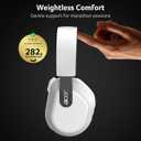 acer Wireless Gaming Headset for PS5/PS4, PC, Mac, 2.4GHz & Bluetooth 6.0 Gaming Headphone with Flip-to-Mute Mic, Lightweight Glasses-Friendly, 70H Battery - White