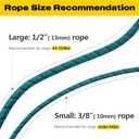 Fida Durable Slip Lead Dog Leash, 6 FT x 1/2" Heavy Duty Loop Comfortable Strong Rope Lead for Large, Medium Dogs, No Pull Pet Training with Highly Reflective, Blue