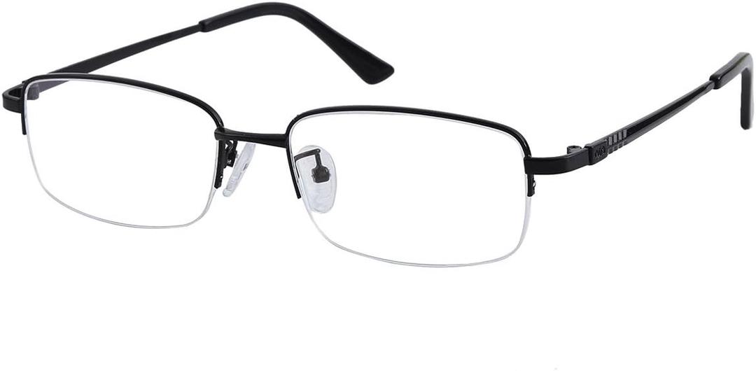 HUIHUIKK Nearsighted Metal Myopia Glasses Everyday Use Mens Womens -1.25 Black Distance Spectacles (NOT READING GLASSES)