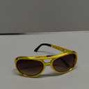 Spooktacular Creations Gold Sunglasses Disco Glasses, 50s 60s 70's Glasses for Halloween Party Costume Rockstar Accessories, Gold Celebrity Sunglasses for women and men