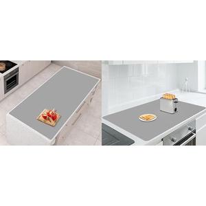 AECHY Silicone Mats for Kitchen Counter 36"x24"x0.08" + Extra Large Silicone Mat 47"x23.6"x0.08", Dark Gray