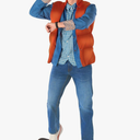 Morph Future Time Traveler Costume Men, Halloween Costumes For Men, Halloween Costumes For Adults, M