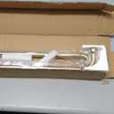 2 Pack Warm Gold Disc Curtain Rods, 28-48 Inches Window Curtain Rod,Adjustable Room Darkening Drapery Rod with Aluminum Finials and Brackets,Wrap Around Design