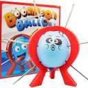 AALFA Balloon Pop Challenge Balloon Blast Party Game Family Fun Board Game with 10 Balloons, 9 Sticks, Dice, Stand, Red Frame