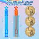 360 Piece Mini Bubble Wands in 10 Colors, Party Favors Bulk for Kids, Themed Birthday, Carnival, Wedding, Classroom Prizes, Summer Outdoor Gifts for Boys Girls, Ideal Goodies Bags Stuffer
