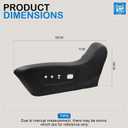 Front Left Seat Trim Panel Compatible with 2014-2020 Nissan Rogue Driver Side Outer Finish Panel 87380-4BB3A Black