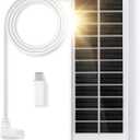 1PCS Solar Panels 1.3 Watt 5.5 Volt for Motorized Blinds, USB-C Plug Mobile Power Mounted on Windows