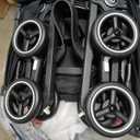 gb Pockit+ All-Terrain, Ultra Compact Lightweight Travel Stroller with Canopy and Reclining Seat in Velvet Black
