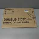 Bamboo Cutting Board Natural Non Toxic Chopping Wood Cutting Board With Juice Grooves Knife-Friendly Finish For Versatile Kitchen Use Ideal Charcuterie & Chopping Large Multi-Use New Home Must Haves (1pc: L (15"  10"))