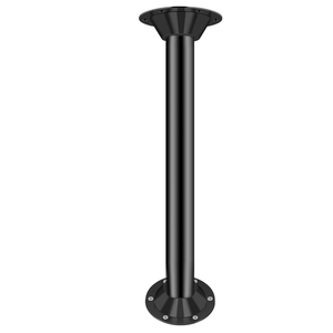 29" RV Table Legs and Base Mount | Heavy-Duty Aluminum | Standard Pedestal for Camper, Trailer, Boat | Durable Matte Black Finish (1 Leg)
