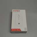 RAPIQUE Bluetooth Wireless Mouse - (BT5.1+USB) Slim Dual Mode Computer Mice with Quiet Click, Low Power, and 1600 DPI, Portable Cordless for MacBook, Laptop, iPad Pro/Air, Chromebook (White)