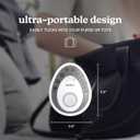 Homedics White Noise Sound Machine, Small Travel Sound Machine with 4 Relaxing Nature Sounds, Portable Sound Therapy for Home, Office, Nursery, Auto-Off Timer, by Homedics