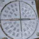 48" Gold Wagon Wheel Crystal Chandelier, Modern Round Chandelier for Dining Room Table, K9 Crystal Ceiling Chandelier for Living Room Entryway Foyer, Includes 40 G4 Bulbs