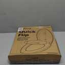 Quick Flip Round Toilet Seat with Built-In Potty & Splash Guard for Toddler Training, Slow Close - Jool Baby