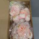 Tigeen 12 Pcs Peonies Artificial Flowers Faux Roses Silk Flowers Hydrangea Artificial Bouquet for Wedding Table Centerpiece Floral Vase Home Office Bridal Decor (Pink)