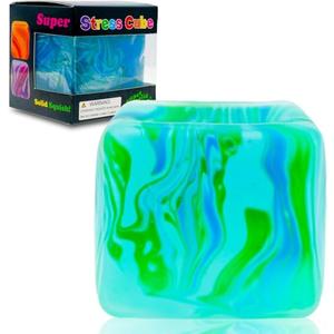 Fidget Toys Squishy Stress Cube, Stress Balls for Kids Adults Squishies Stress Relief, Ice Squishy Cube Sugar Balls, High Density Squeeze Balls for Students Calming