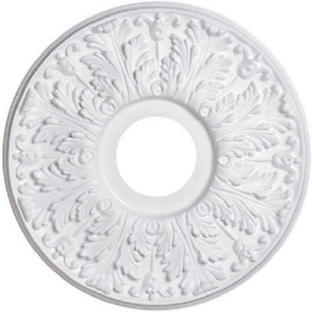Westinghouse 7702800 15-1/2-Inch Victorian White Finish Ceiling Medallion, 16"
