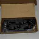 Surge Protector Power Strip - Nuetsa Flat Plug Extension Cord with 8 Outlets and 4 USB Ports, 6 Feet Power Cord (1625W/13A), 2700 Joules, ETL Listed, Black