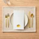 Horaldaily 100 Fall Disposable Paper Decorative Guest Napkins, Thanksgiving Autumn Harvest Gold Foil Pumpkin Hand Towel for Party Lunch Dinner Kitchen Bathroom